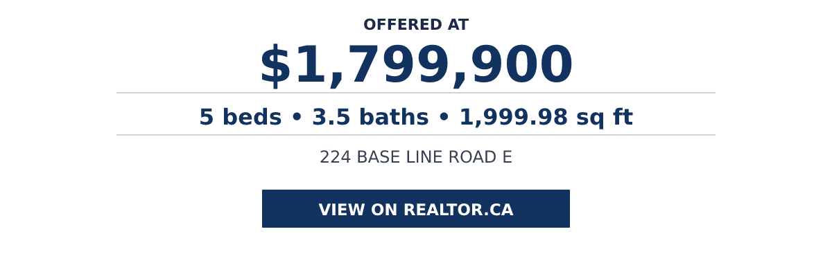 224 BASE LINE ROAD E - 5 beds • 3.5 baths • 1,999.98 sq ft