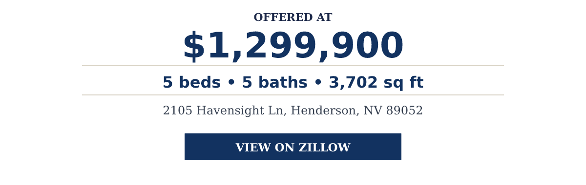 2105 Havensight Ln, Henderson, NV 89052 - 5 beds • 5 baths • 3,702 sq ft