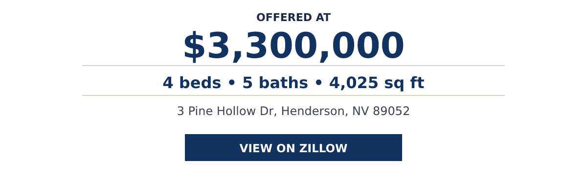 3 Pine Hollow Dr, Henderson, NV 89052 - 4 beds • 5 baths • 4,025 sq ft