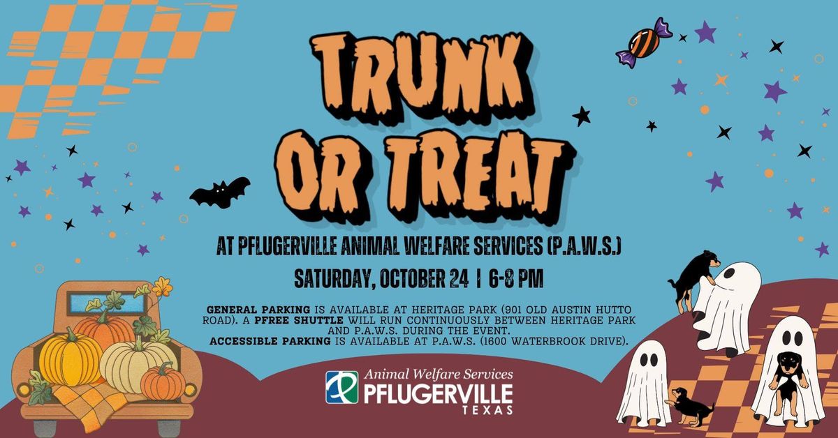 P.A.W.S. Trunk or Treat 2026