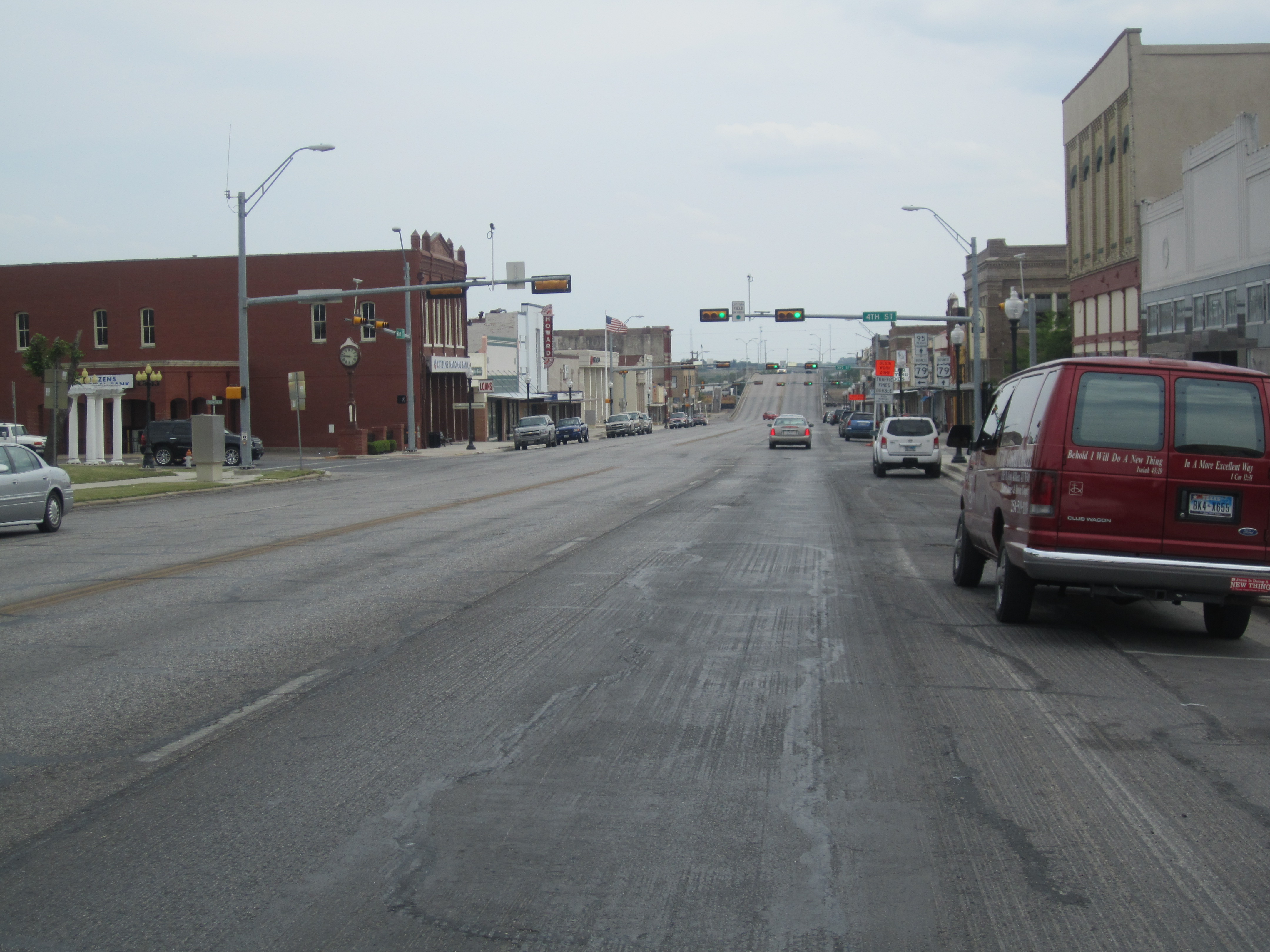 Historic downtown Taylor, Texas.