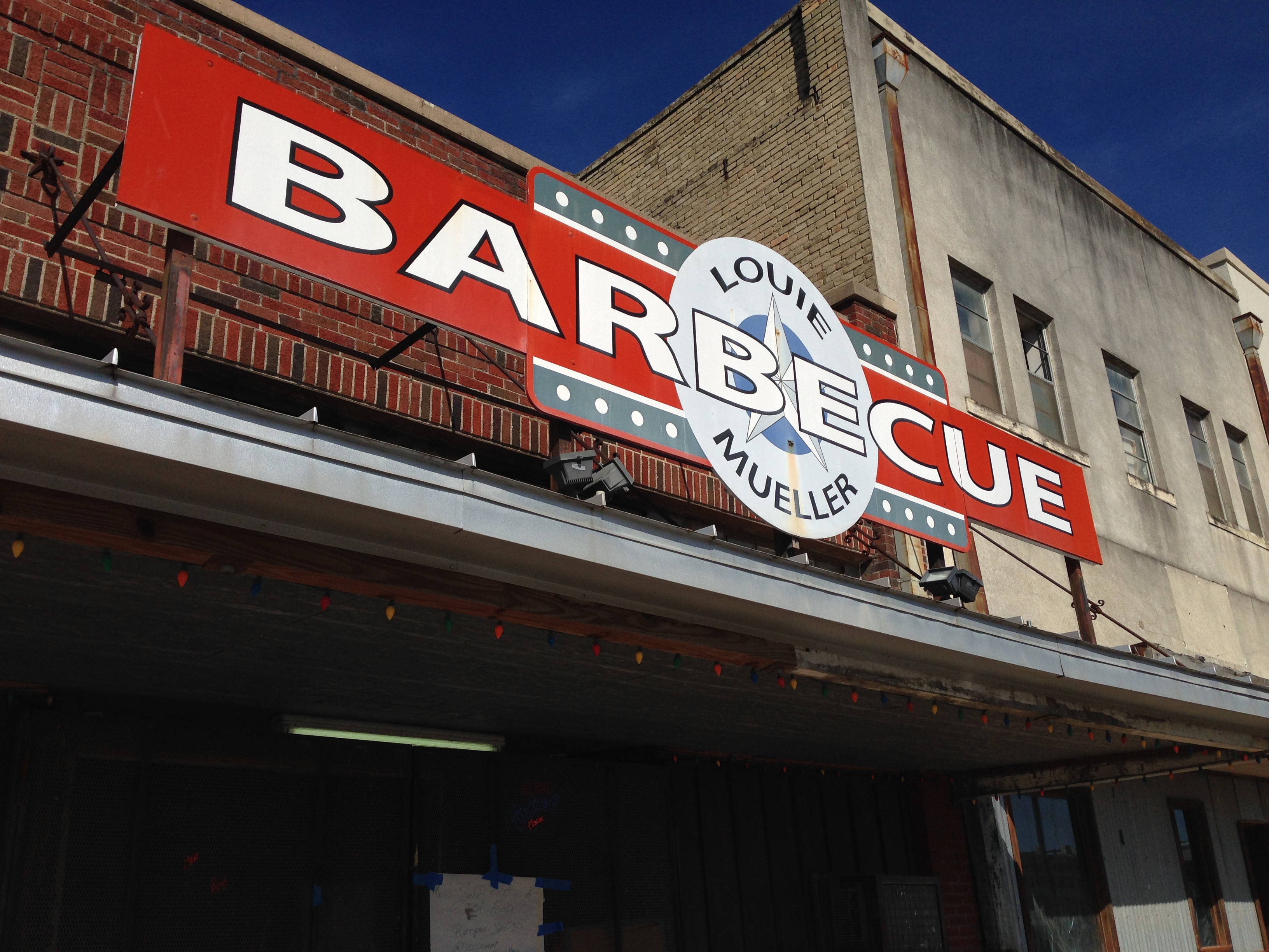 Louie Mueller Barbecue in Taylor, Texas.